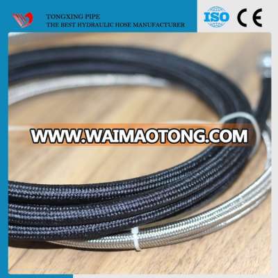 teflon hose manufacturer 304 stainless steel braided PTFE teflon convoluted hose teflon tube